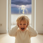 Grafik zum biologischen Kurzschluss: Ein Reiz trifft auf das Stammhirn und löst einen Moro-Reflex-Alarm aus, bevor er das Denkhirn erreicht. Fachberatung durch Anja Ruhm, NPZ Ruhm