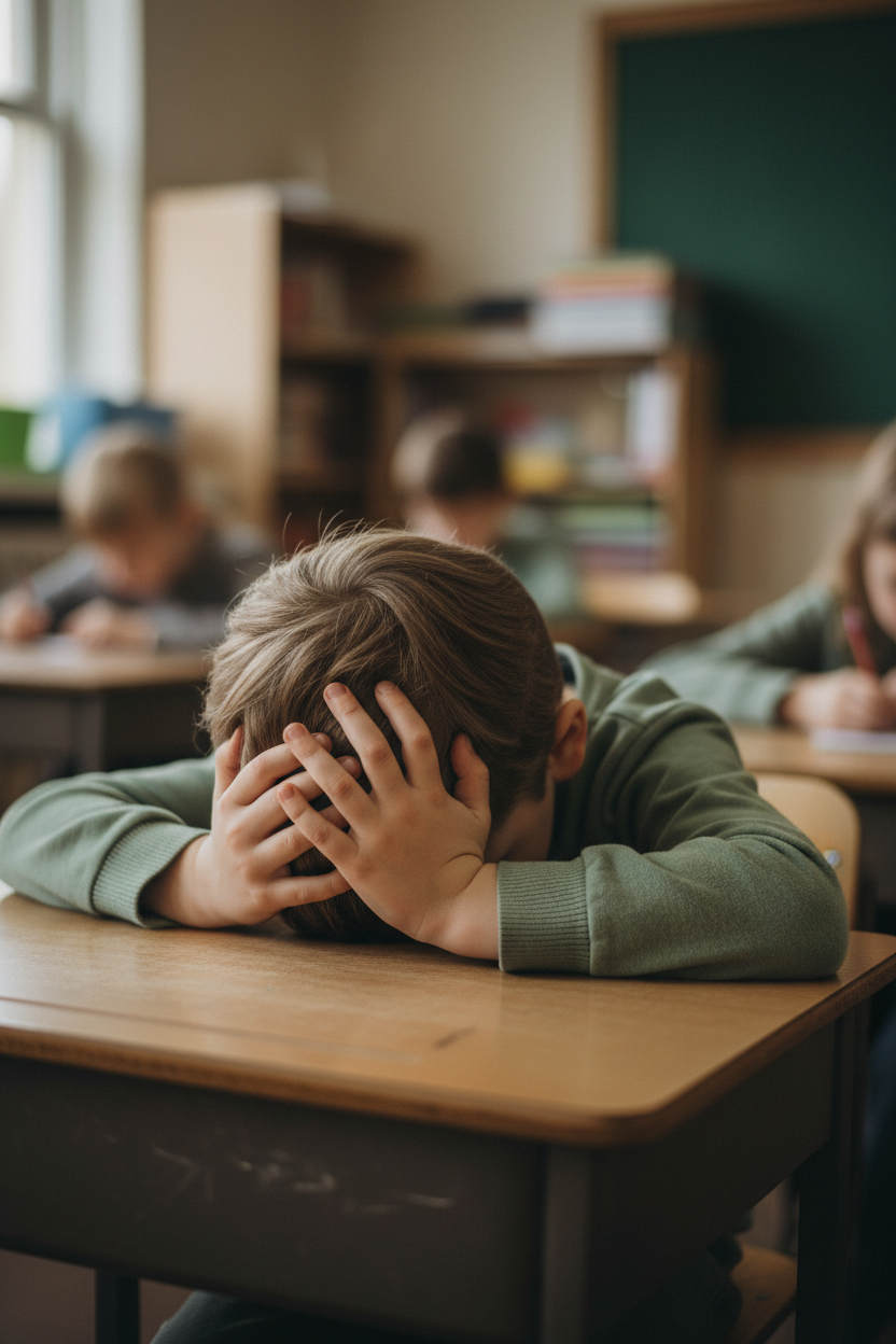 Leere Hefte und Fehler beim Abschreiben: Wenn der Blick zur Tafel das Nervensystem überfordert